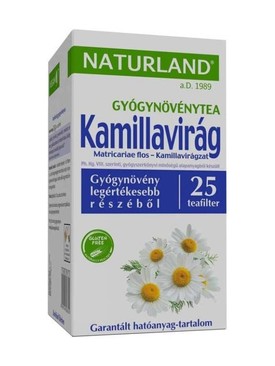 Kamillavirág filteres tea NATURLAND 668 Ft/ 25 teafilter
