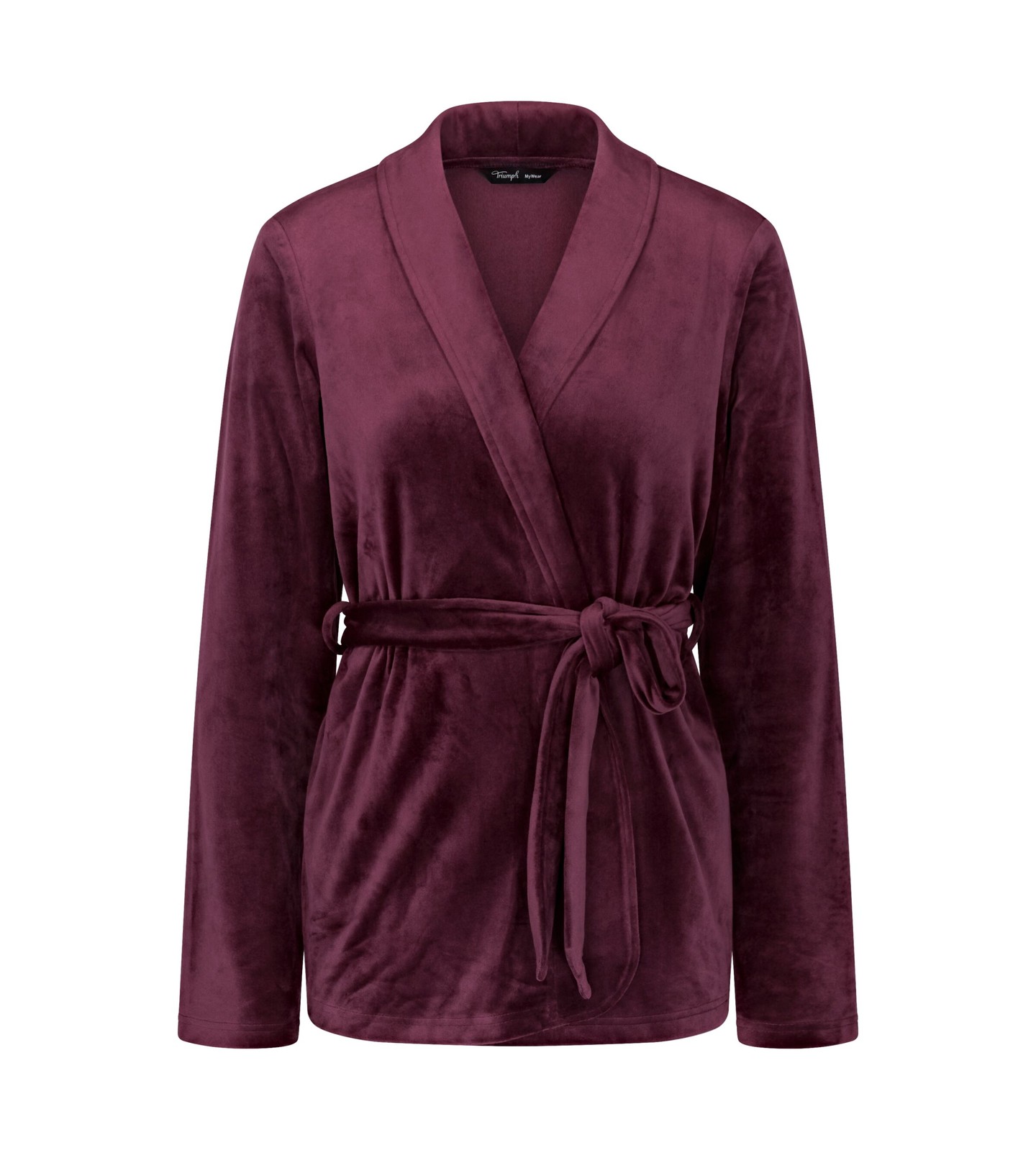 Sensual Velour Robe Top deep burgundy 19000Ft
