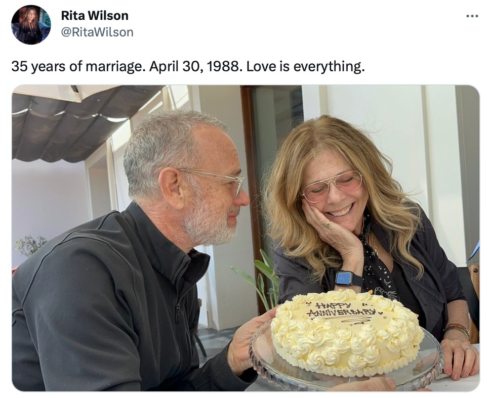 Tom Hanks és Rita Wilson 35 éve boldogok együtt