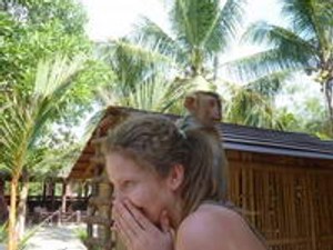 Mihalik Enikő és a majom