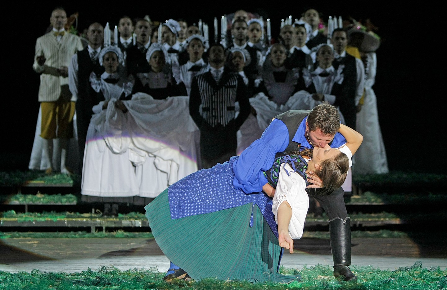 Stohl András Miska szerepében a Mágnás Miska című darabban. 