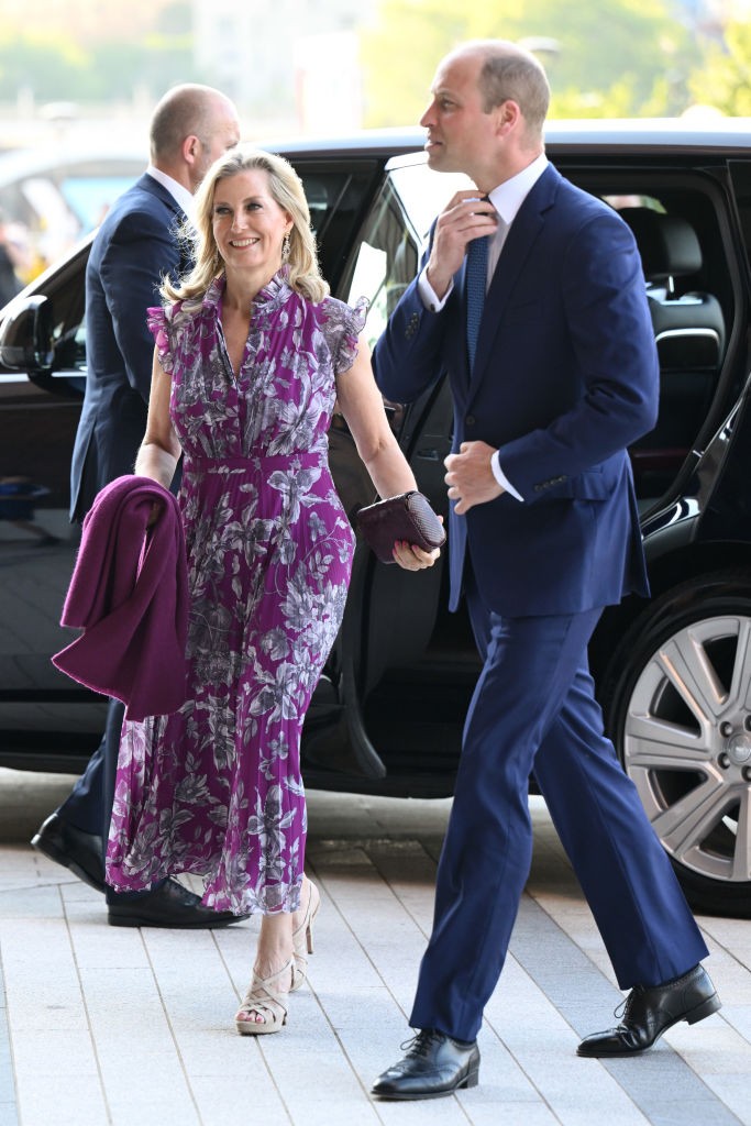 Vilmos herceg és Sophie hercegné, ahogyan megérkeznek a Rhino Man című film vetítésére