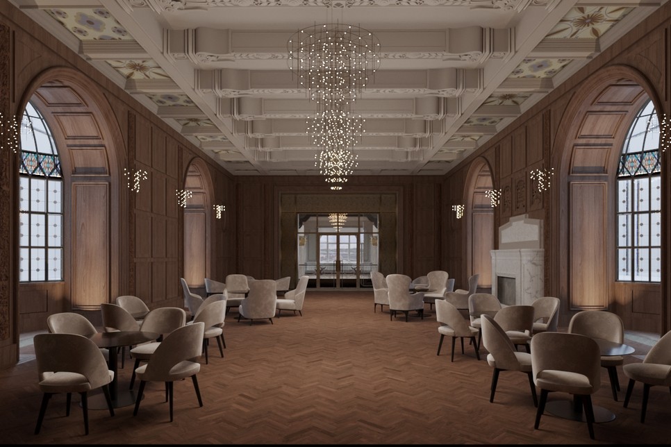 A megújult Gellért Szálló Gobelin terme