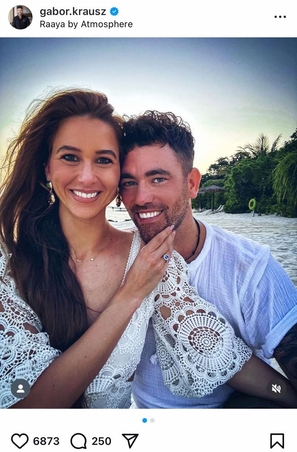 Így jelentette be Krausz Gábor és Mikes Anna, hogy eljegyezték egymást