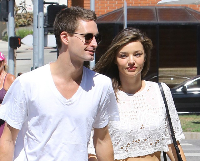 miranda kerr, snapchat, topmodell, evan spiegel, eljegyzés, orlando bloom, gyűrű, instagram, házasság