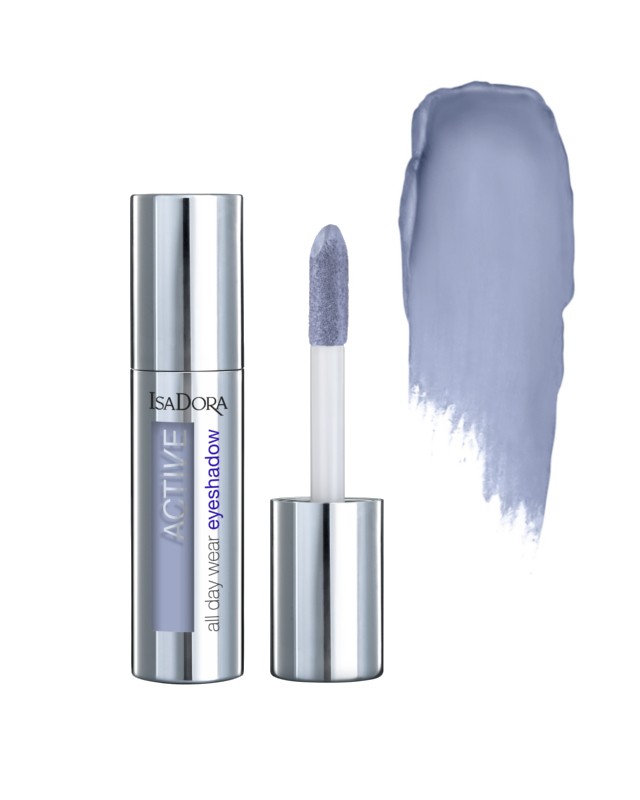 Ha szépen eldolgoztad a barnát, jöhet az IsaDora kék szemhéjfestéke. Az applikátorral helyezd fel a festéket a szemhéjad belsejére, majd az ujjaid segítségével mosd el a széleket!Active All Day Wear szemhéjfesték (Lavender Blue) ISADORA 5300 Ft