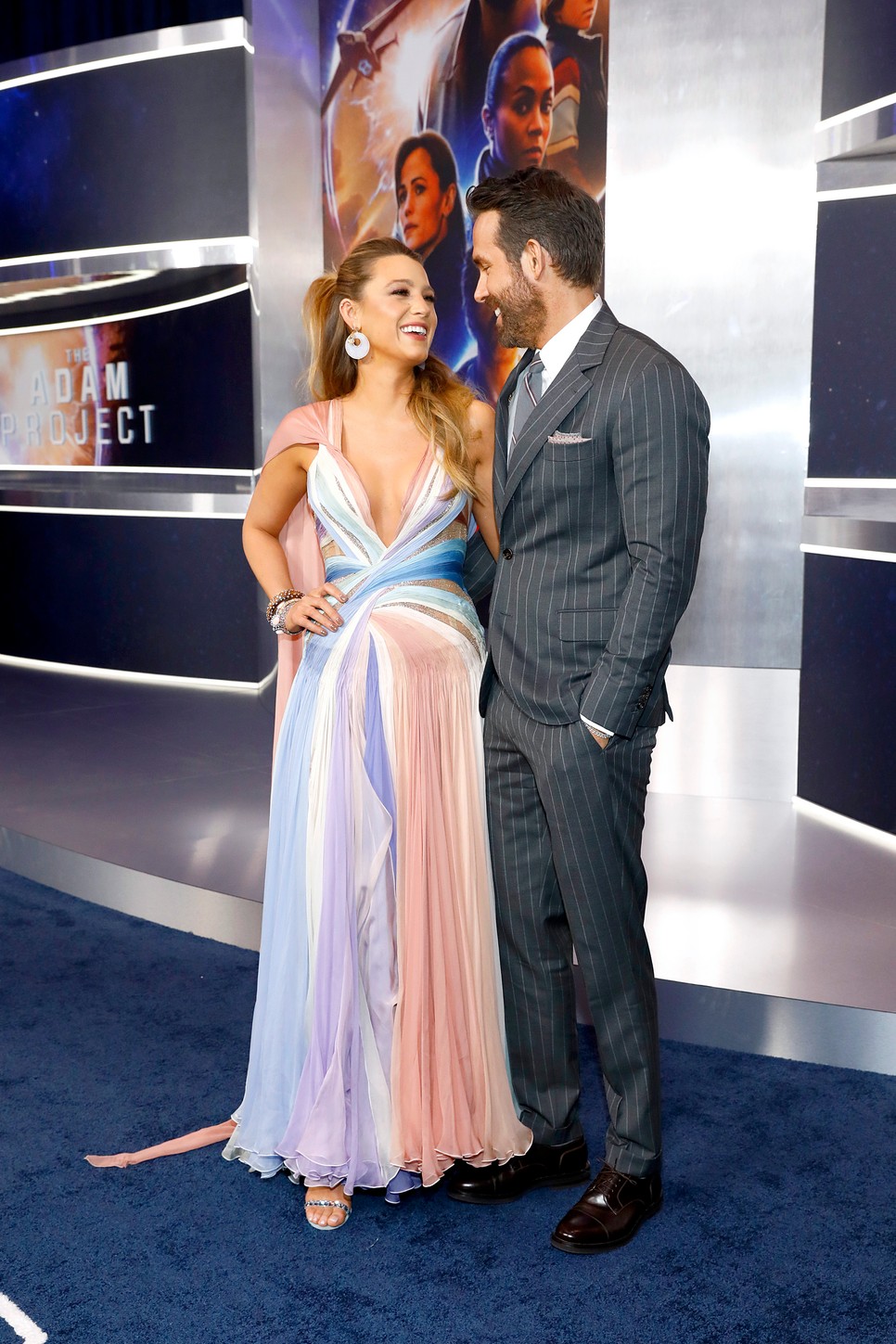 Ryan Reynolds és Blake Lively Az Adam-projekt premierjén