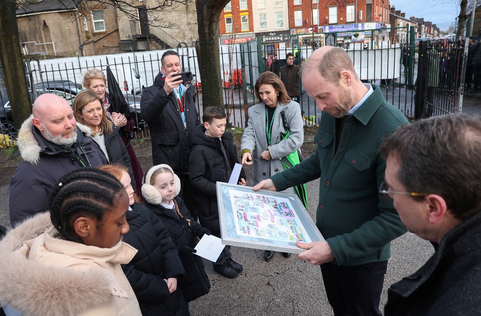 Vilmos herceg január 25-én Toxteth-be látogatott el