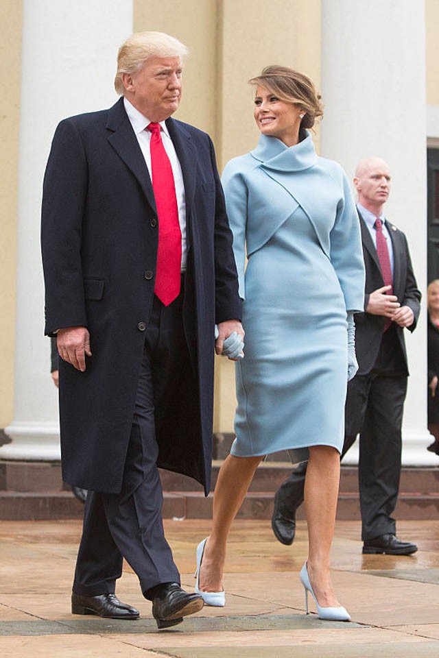 Donald Trump, Melania Trump Washington, elnöki beiktatás