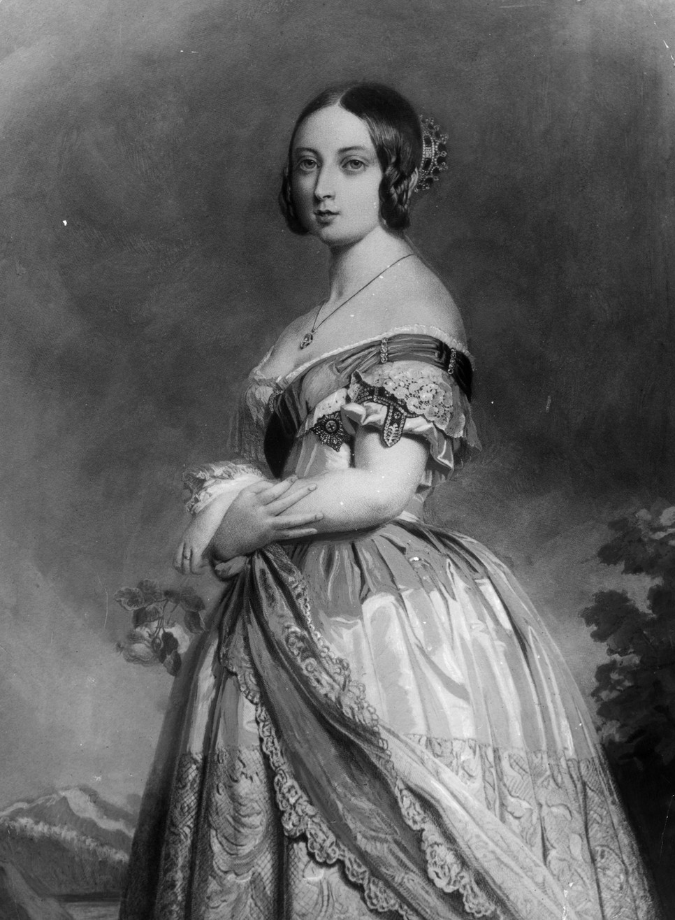 Franz Winterhalter portréja Viktória királynőről