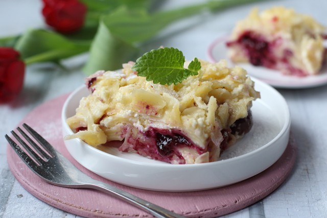 Kicsit bizarr, de annál finomabb a gyümölcsös rakott tészta