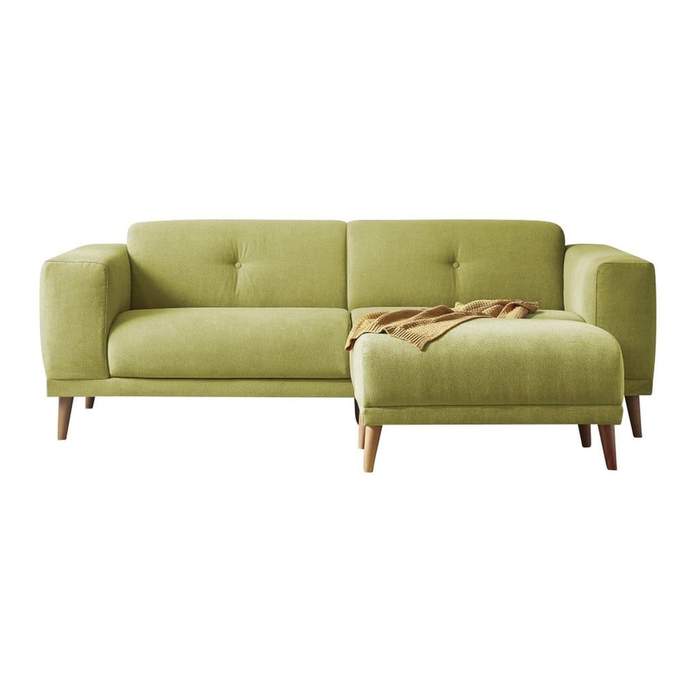 1. BONAMI - Luna zöld háromszemélyes kanapé lábtartóval - Bobochic Paris 250 799 Ft