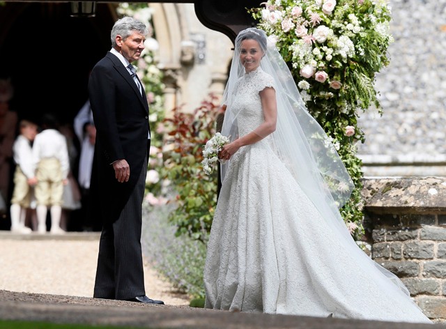 Pippa Middleton és édesapja, Michael Middleton