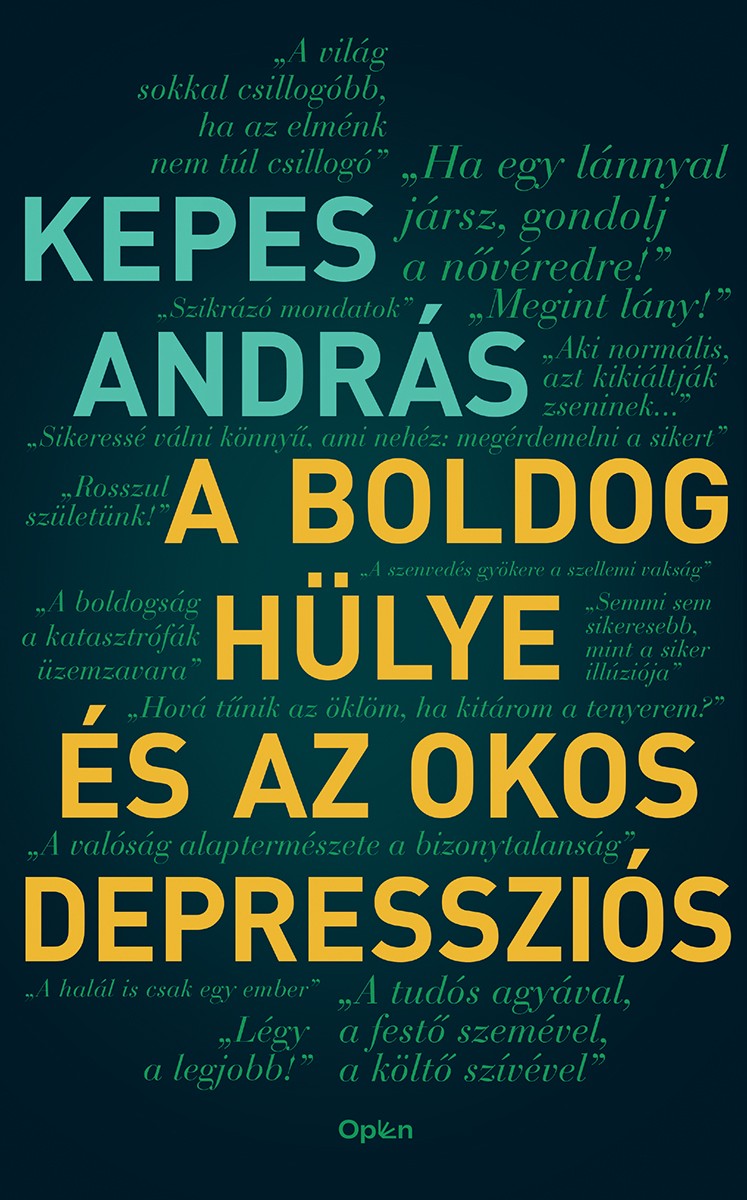 Kepes András: A boldog hülye és az okos depressziós – Open Books, ára: 4 999 Ft