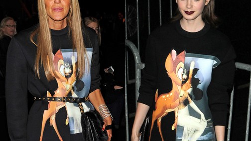 Lily Collins és Anna Dello Russo mindketten Bambi-rajongók