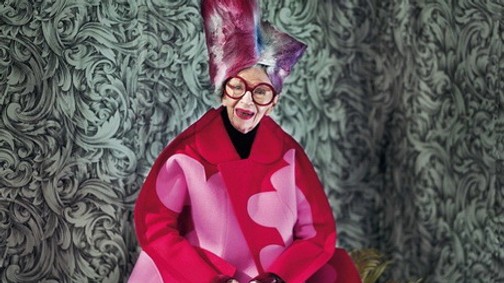 91 évesen lett címlaplány Iris Apfel