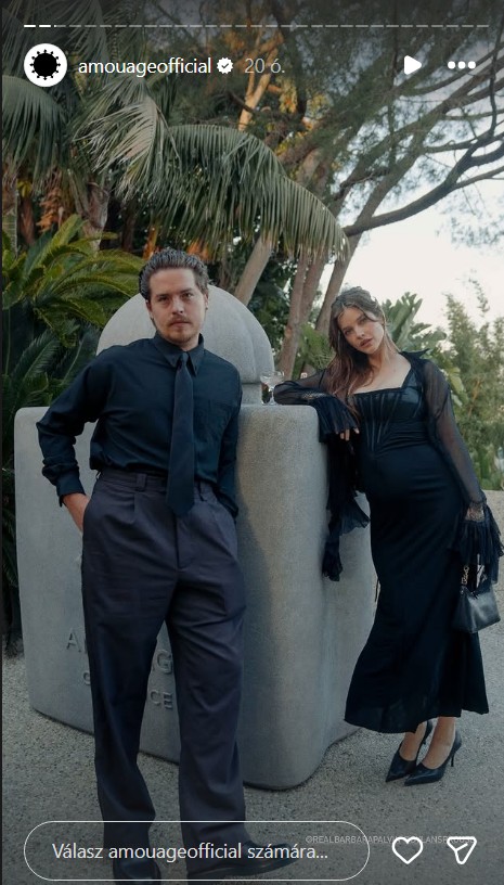 Palvin Barbara férje, Dylan Sprouse mellett pózolt a márka bemutatóján