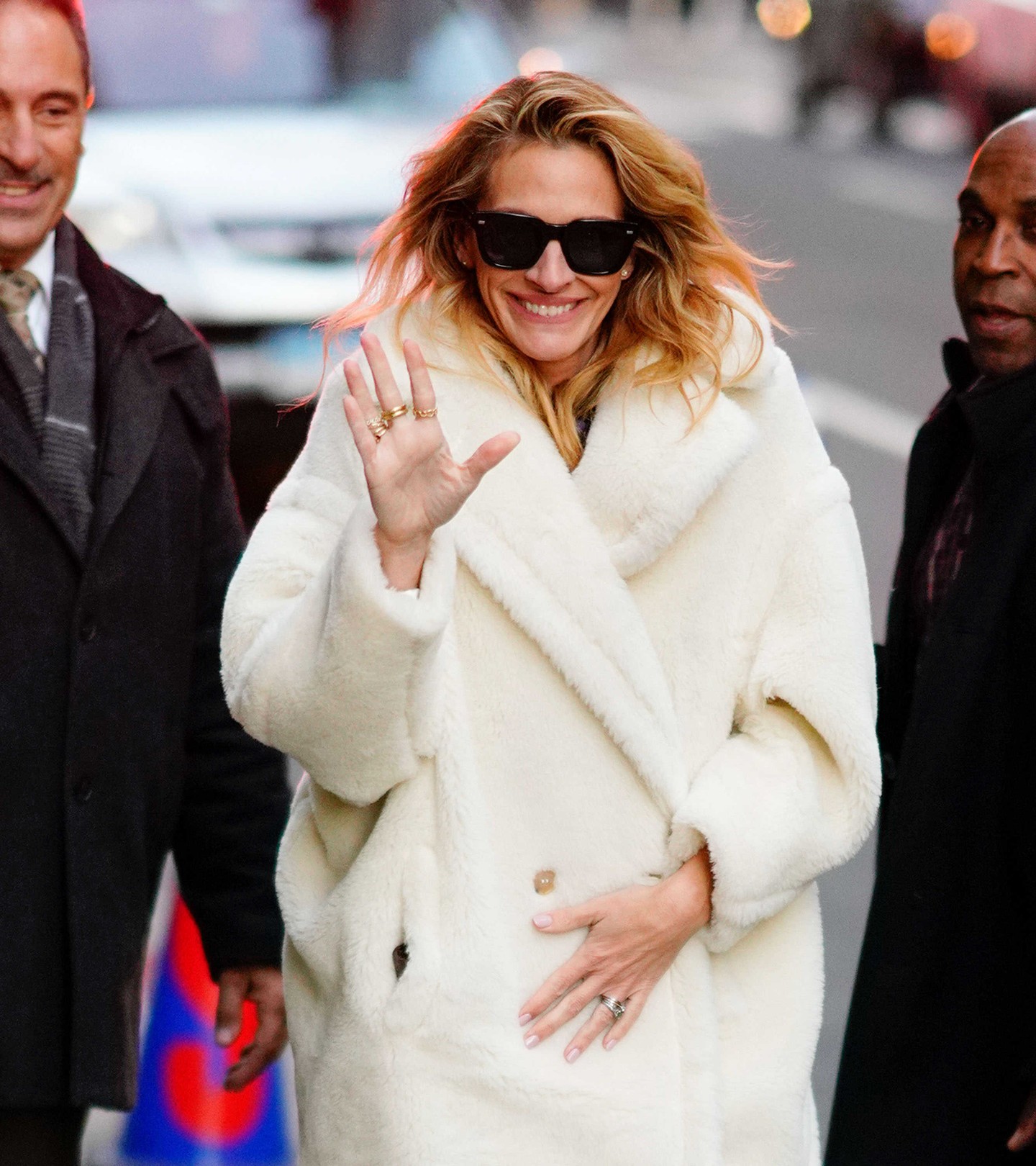 Julia Roberts a May Mara Teddy kabátjában