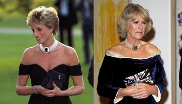 Kamilla 1995-ben egy olyan fekete, vállat szabadon hagyó koktélruhát viselt gyöngy nyaklánccal és fekete harisnyával, amely kísértetiesen hasonlított Diana híres, 1994-es „bosszúruhájára”. 