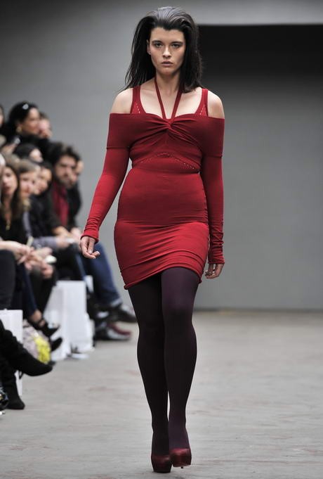 Crystal Renn a Mark Fast bemutatón