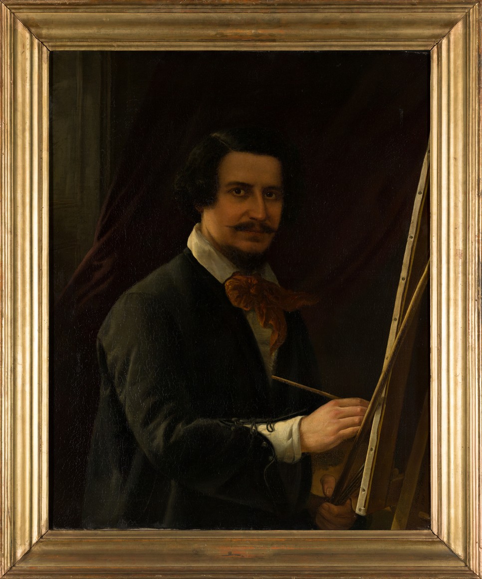 Giacomo Marastoni önarcképe, 1845 Magyar Nemzeti Múzeum, Történelmi Képcsarnok