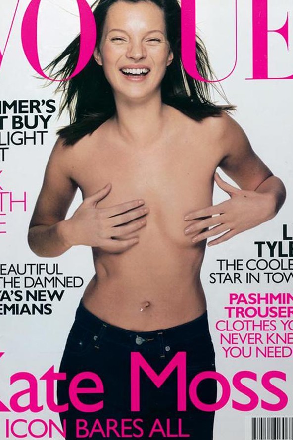 Az angol Vogue megkerülhetetlen a karrierjében, rengetegszer szerepelt a magazin címlapján, ez a borító sikerei csúcsán, 1999-ben készült.