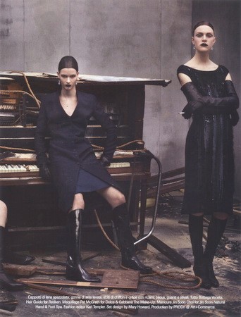 Axente Vanessa 24 oldala az olasz Vogue-ban