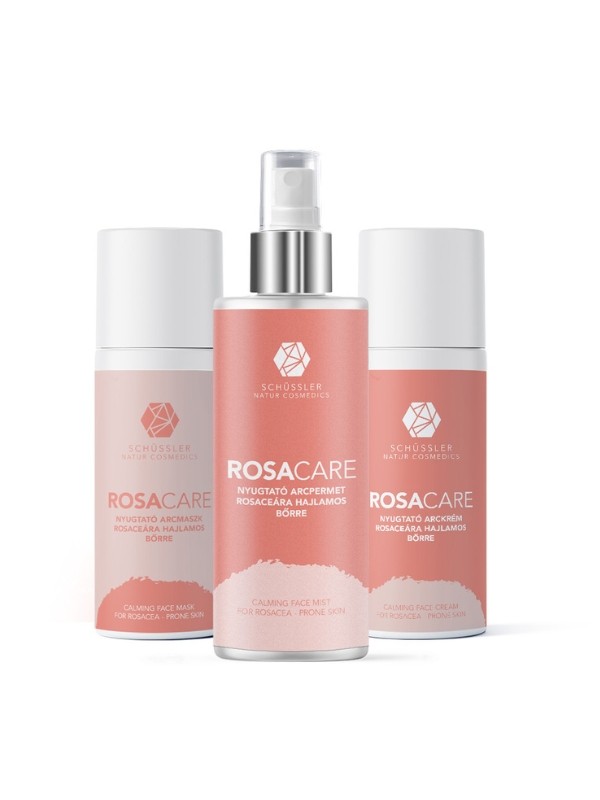 A Schüssler Rosacare termékcsaládja segít enyhíteni a pirosság és a rosacea tünetein - Rosacare bőrápoló csomag SCHÜSSLER 15 770 Ft