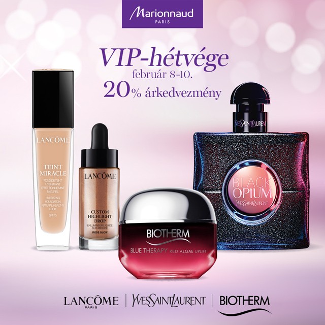 A Marionnaud Parfümériákban 20% kedvezmény és profi tanácsadás vár egész hétvégén!