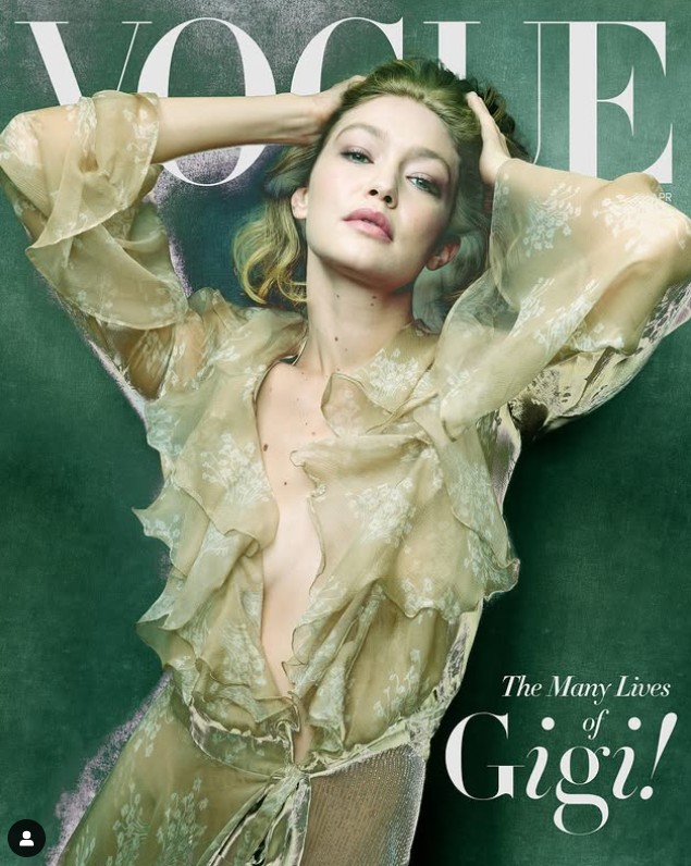 Gigi Hadid elképesztően gyönyörű legújabb címlapfotóján