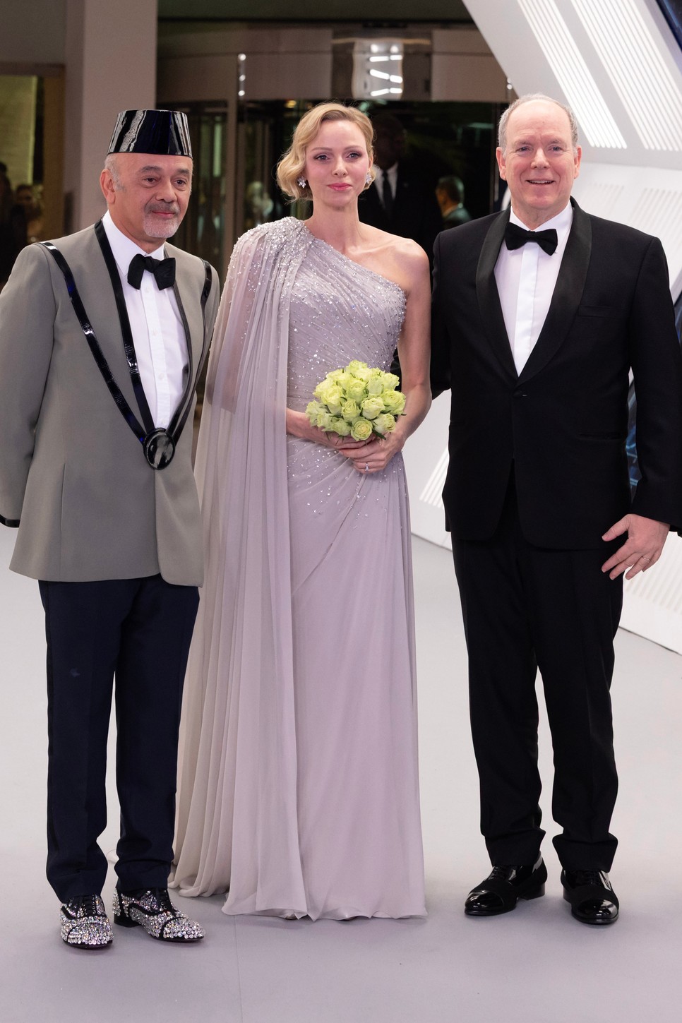 Charlène monacói hercegné flitteres Elie Saab szettben tündökölt