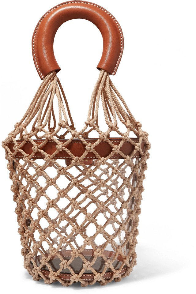 Bőrfogantyús táska STAUD net-a-porter.com