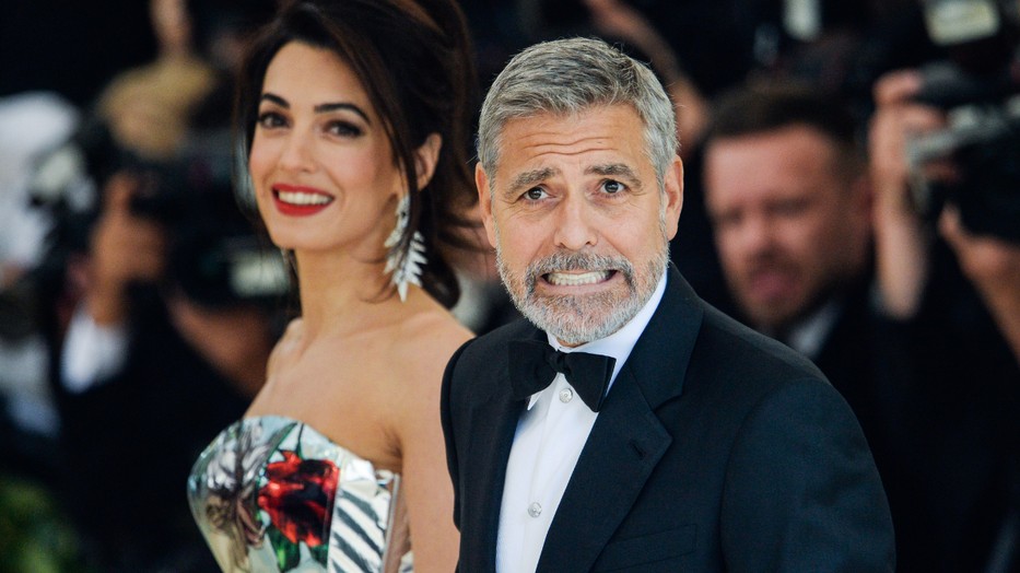 glamour george clooney amal clooney met