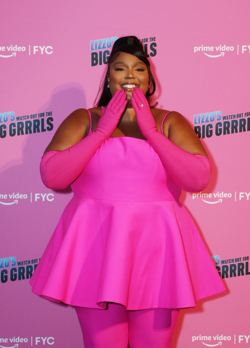 Az énekesnő Valentinóban a "Lizzo's Watch Out For The Big Grrrls" című Prime Video műsorának vetítésén