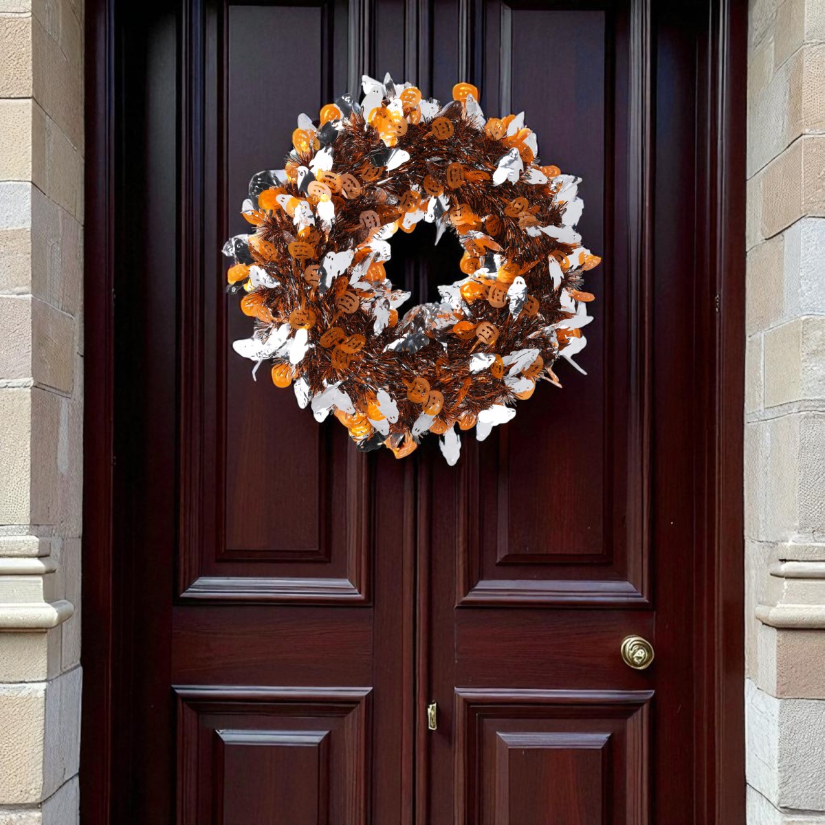 Ehhez az ajtódíszhez egészen közel kell merészkedned, hogy ne csak egy hangulatos őszi forgatagot láss - Praktiker, 1399 Ft
