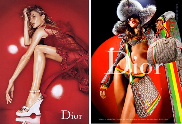 Galliano jól szokott modelleket választani. A szexi Gisele Bündchen például több szezonban is a Dior kampányarca volt Nick Knight reklámfotóin.