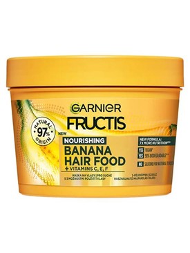 Hair Food Banana hajpakolás GARNIER FRUCTIS 2499 Ft/400 ml (6,24 Ft/1 ml)