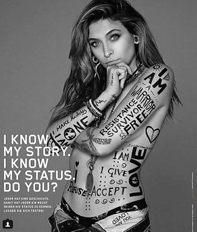 Paris Jackson fontos ügy miatt posztolt félmeztelen fotót magáról