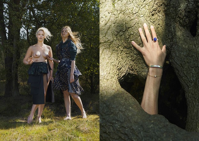 A fa odvából előnyúló kéztől a hátunkon futkos a hideg, a másik bizarr kompozíció szinte fel sem tűnik