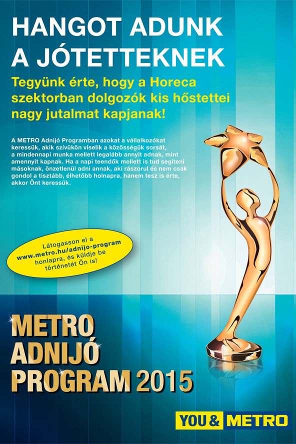 Hangot adnak a jótetteknek- METRO Adnijó program