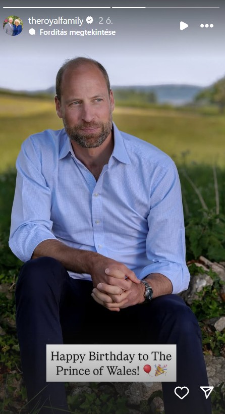 Károly és Kamilla is felköszöntötték Vilmos herceget