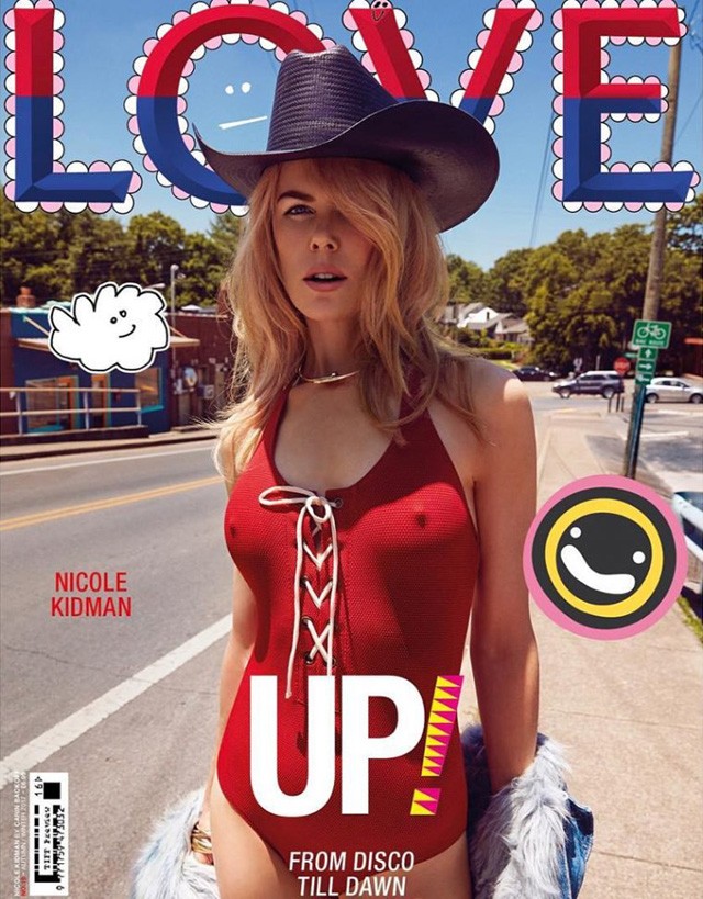 Nicole Kidman a Love magazin címlapján