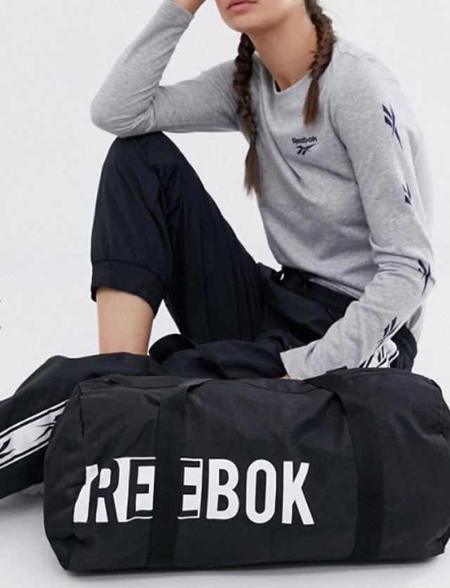 Reebok Training Cylinder Logo Bag In Black - www.asos.com