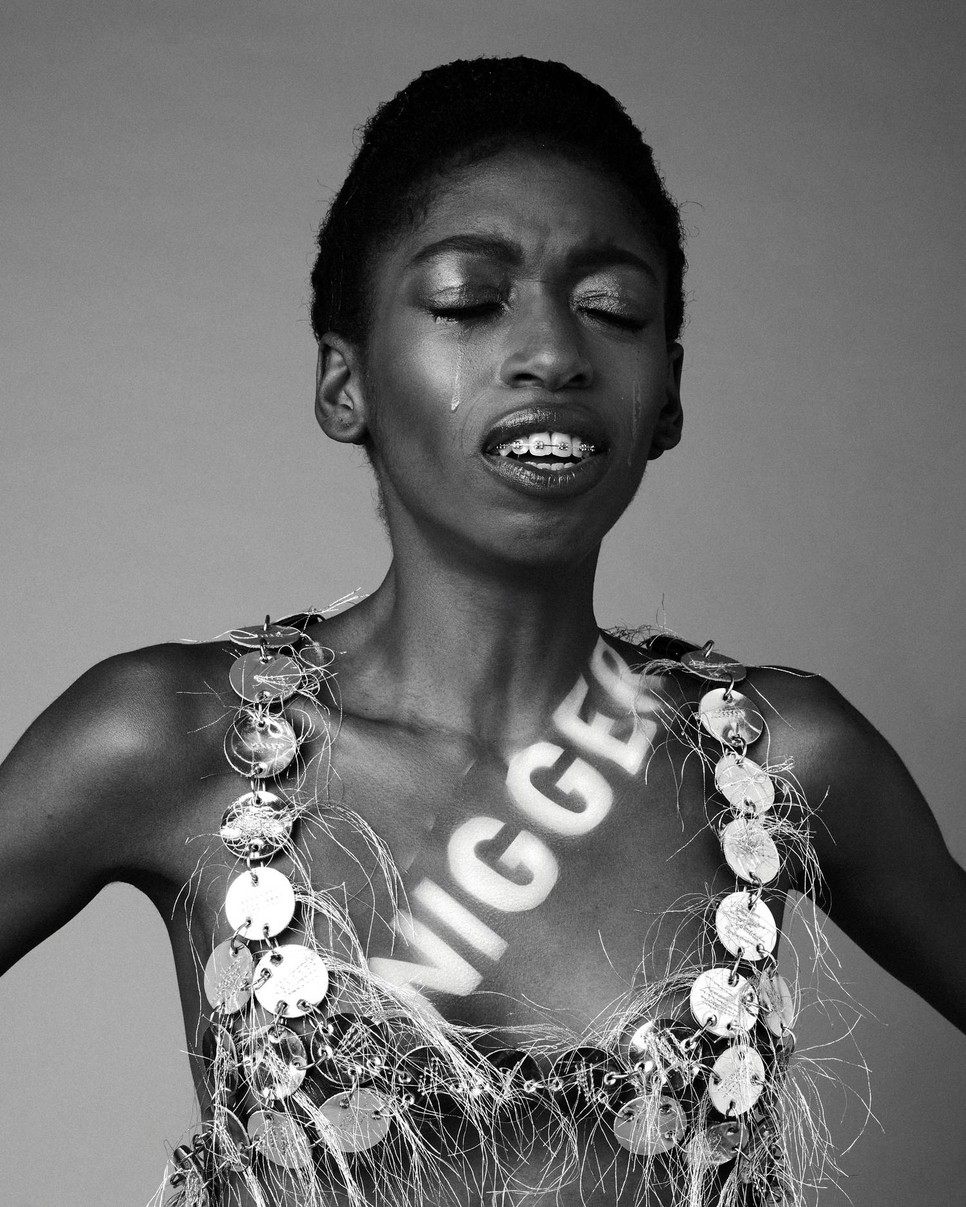 Naledi Ncube a Next Top Model Hungary egyik versenyzője / Fotó: Trunkó Bálint,  Stylist: Kiss Márk