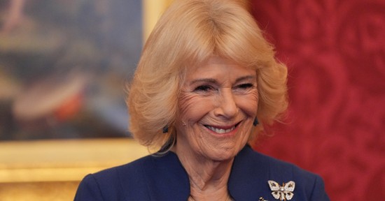 Kamilla királyné merész színválasztása szinte már arcpirító, mégis gyönyörűen festett benne