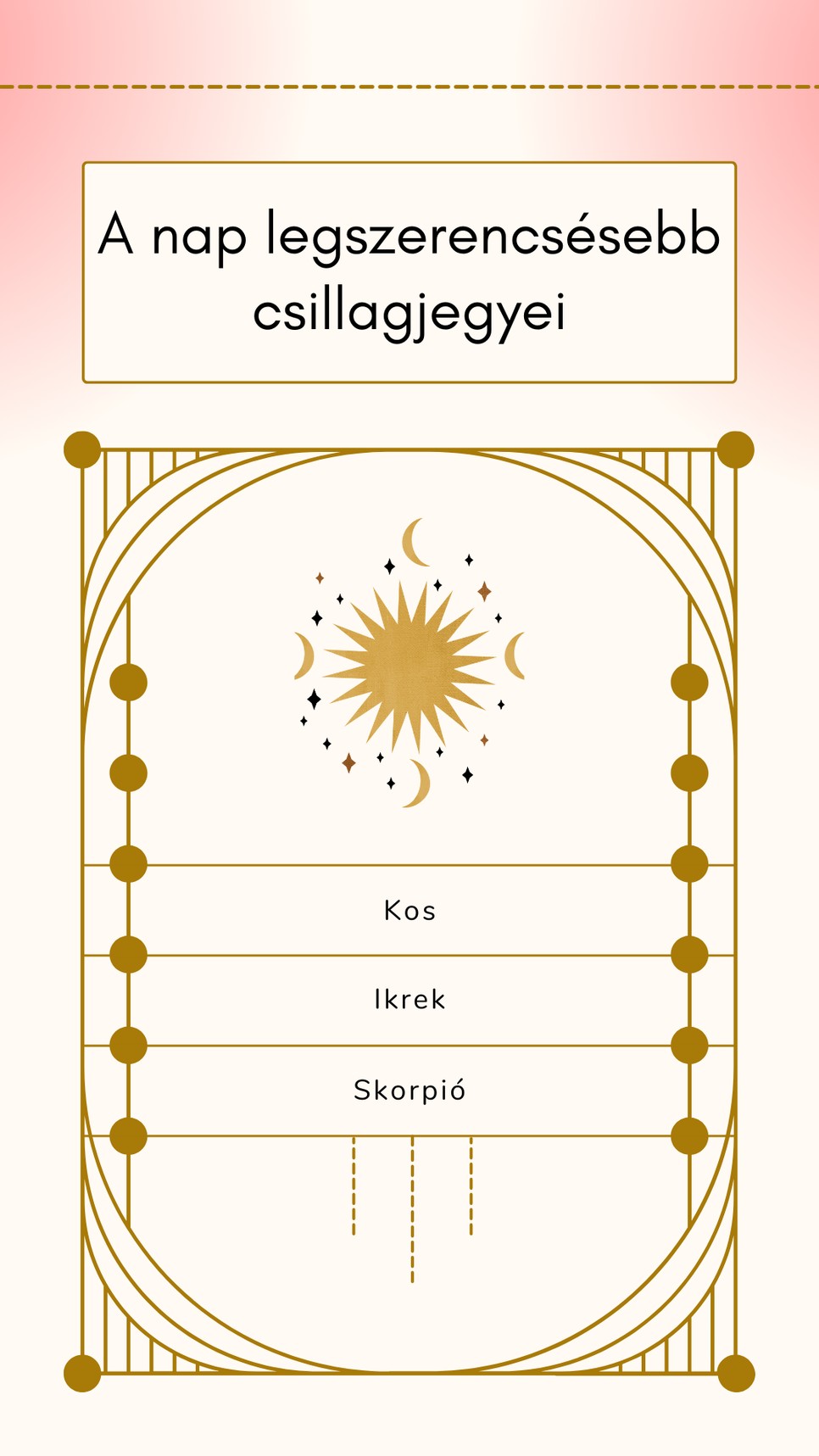 Nagyszerű nap vár ezekre a csillagjegyekre