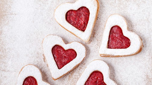 A legfinomabb linzer a szerelmesek napjára
