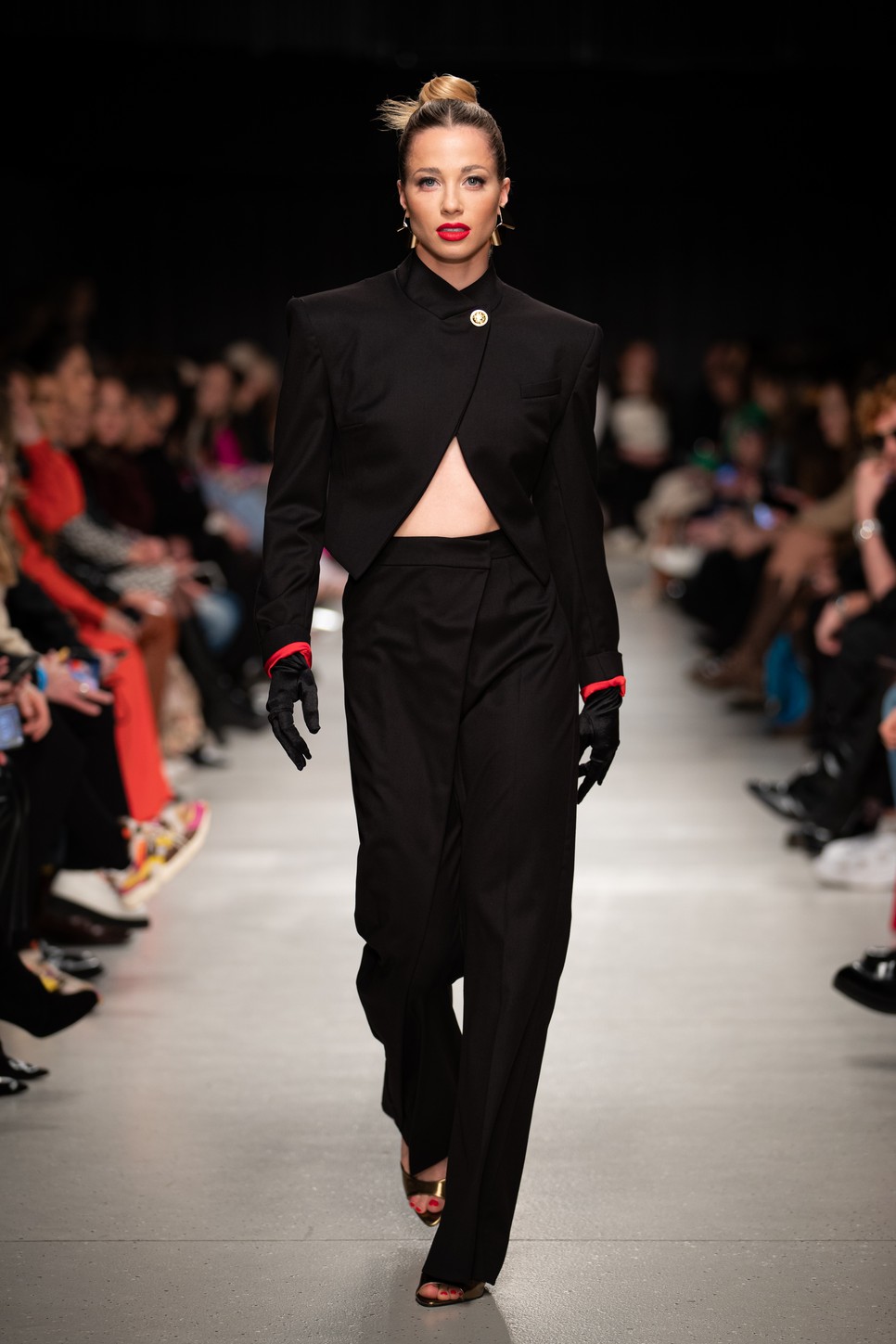 Gulyás Michelle a RICHARD DEMETER 2025-26-os őszi-téli bemutatóján, BCEFW