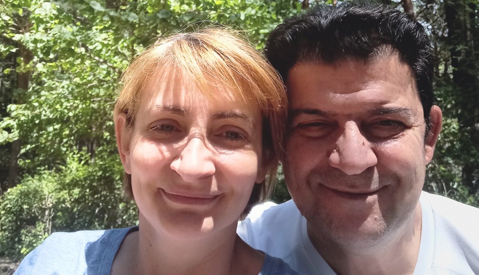 Csank Katalin és madridi férje, Javier Lorenzo