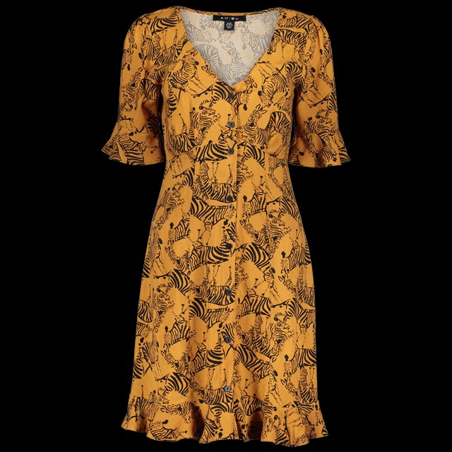 Zebramintás rövidujjú miniruha NEW YORKER 5590 Ft -20%